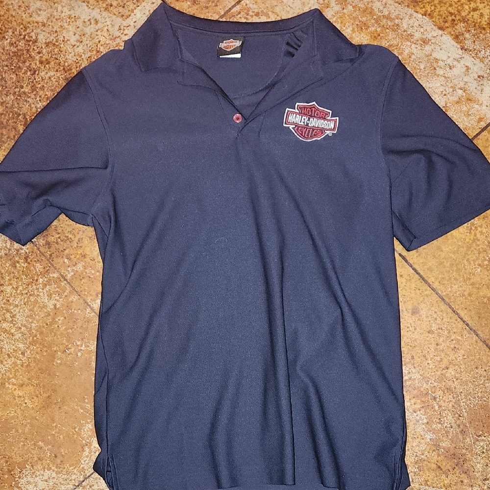 Harley-Davidson Dark Blue Polo with Logo